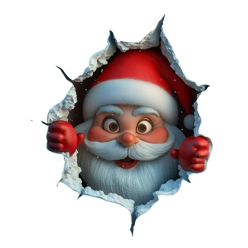 😍Nálepka na stenu so Santa Clausom