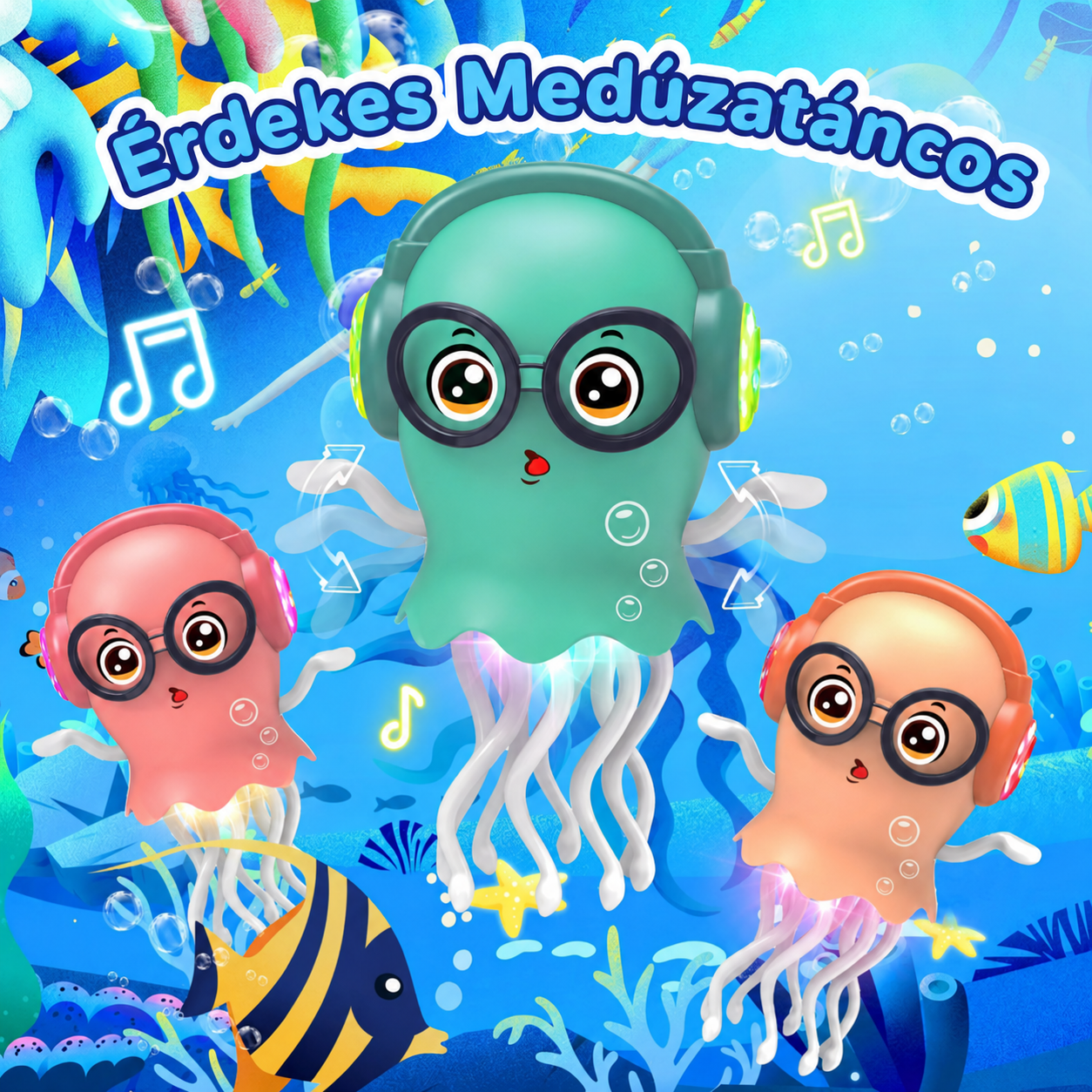 🪼 Érdekes Táncoló Medúza – A Gyerekek Új Kedvence! 🎶✨