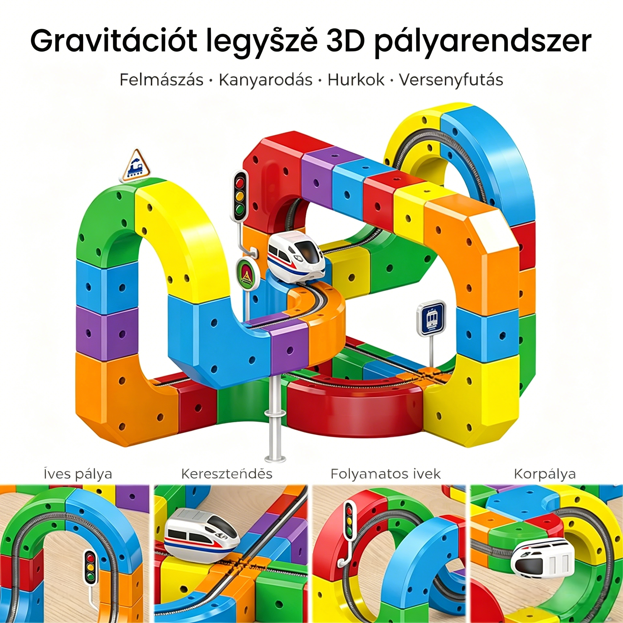 🔥🚂 A 3D-s vonatpálya, amely fejleszti a kreativitást és órákig tartó szórakozást biztosít! 🌈🎁✨