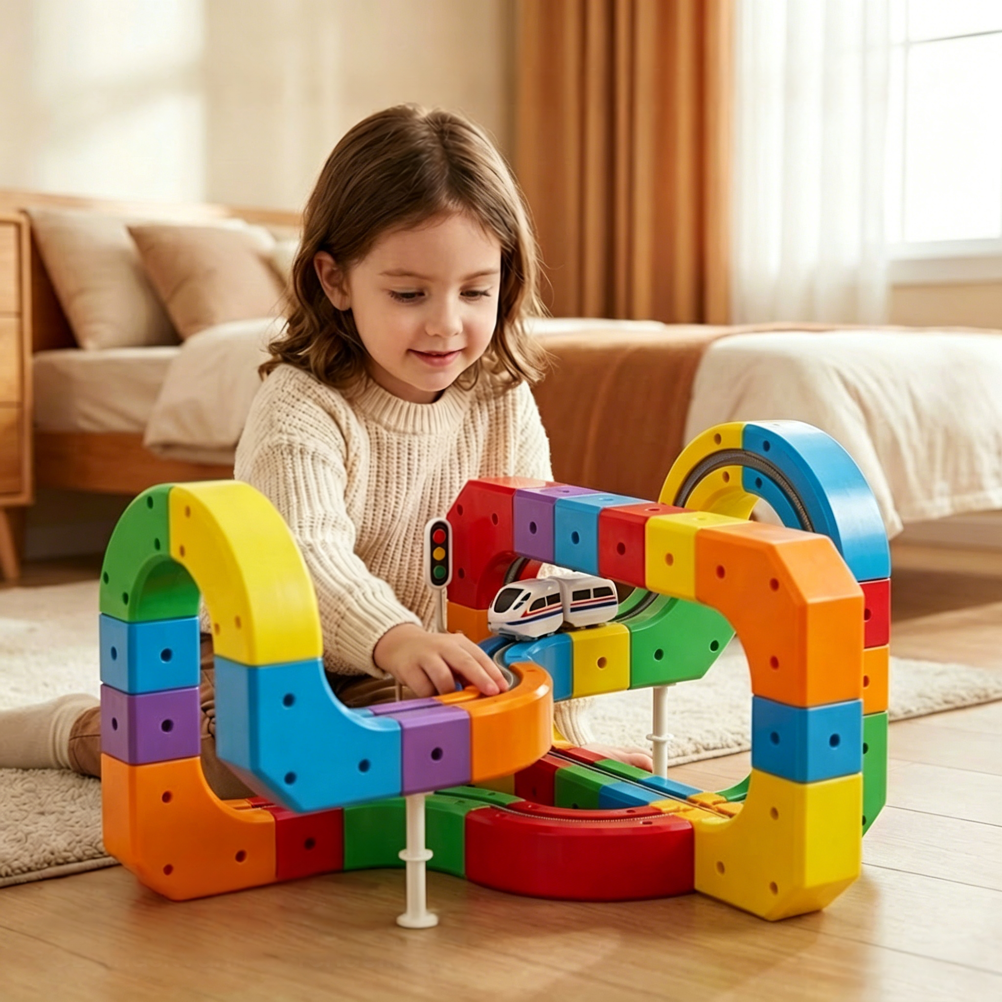 🔥🚂 A 3D-s vonatpálya, amely fejleszti a kreativitást és órákig tartó szórakozást biztosít! 🌈🎁✨