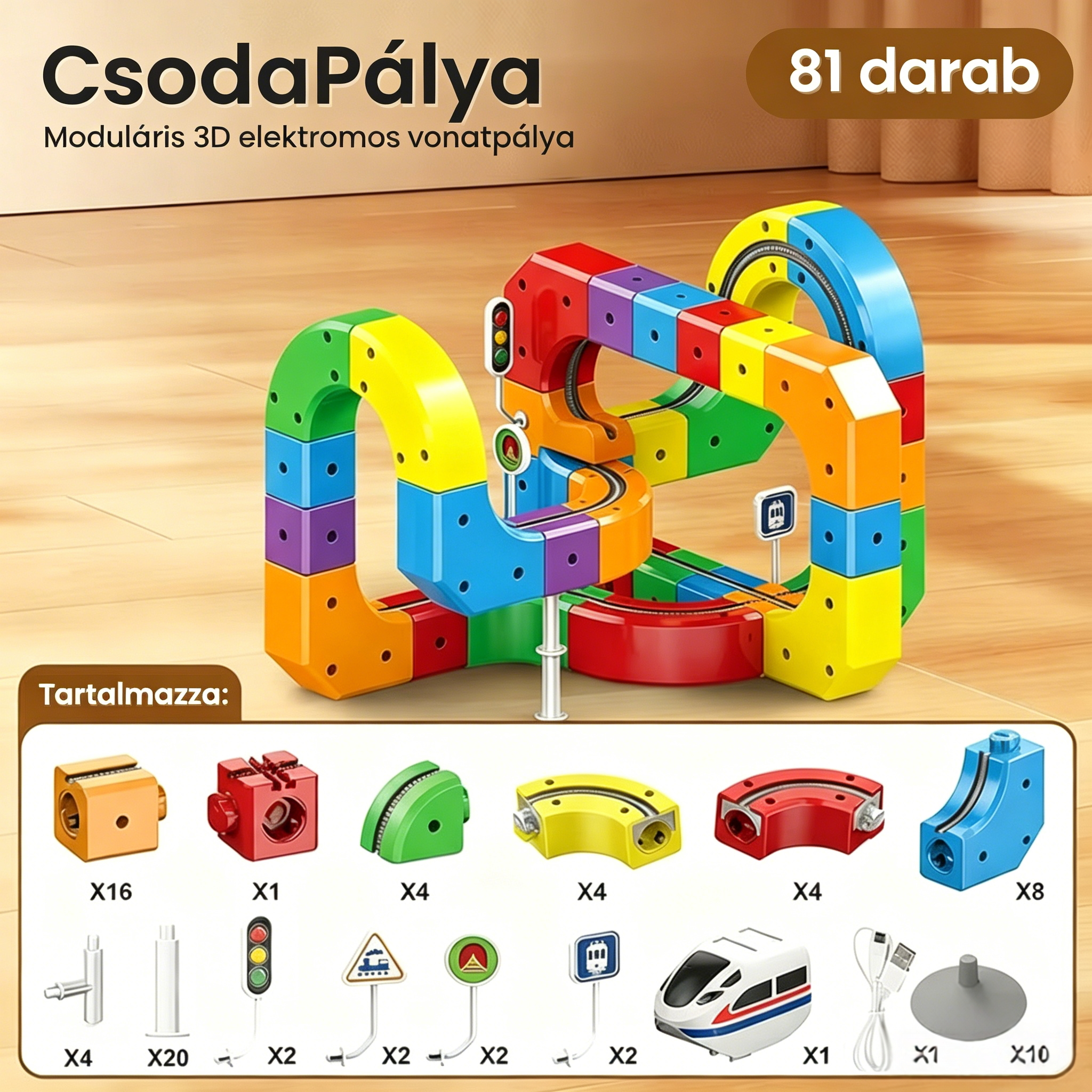 🔥🚂 A 3D-s vonatpálya, amely fejleszti a kreativitást és órákig tartó szórakozást biztosít! 🌈🎁✨