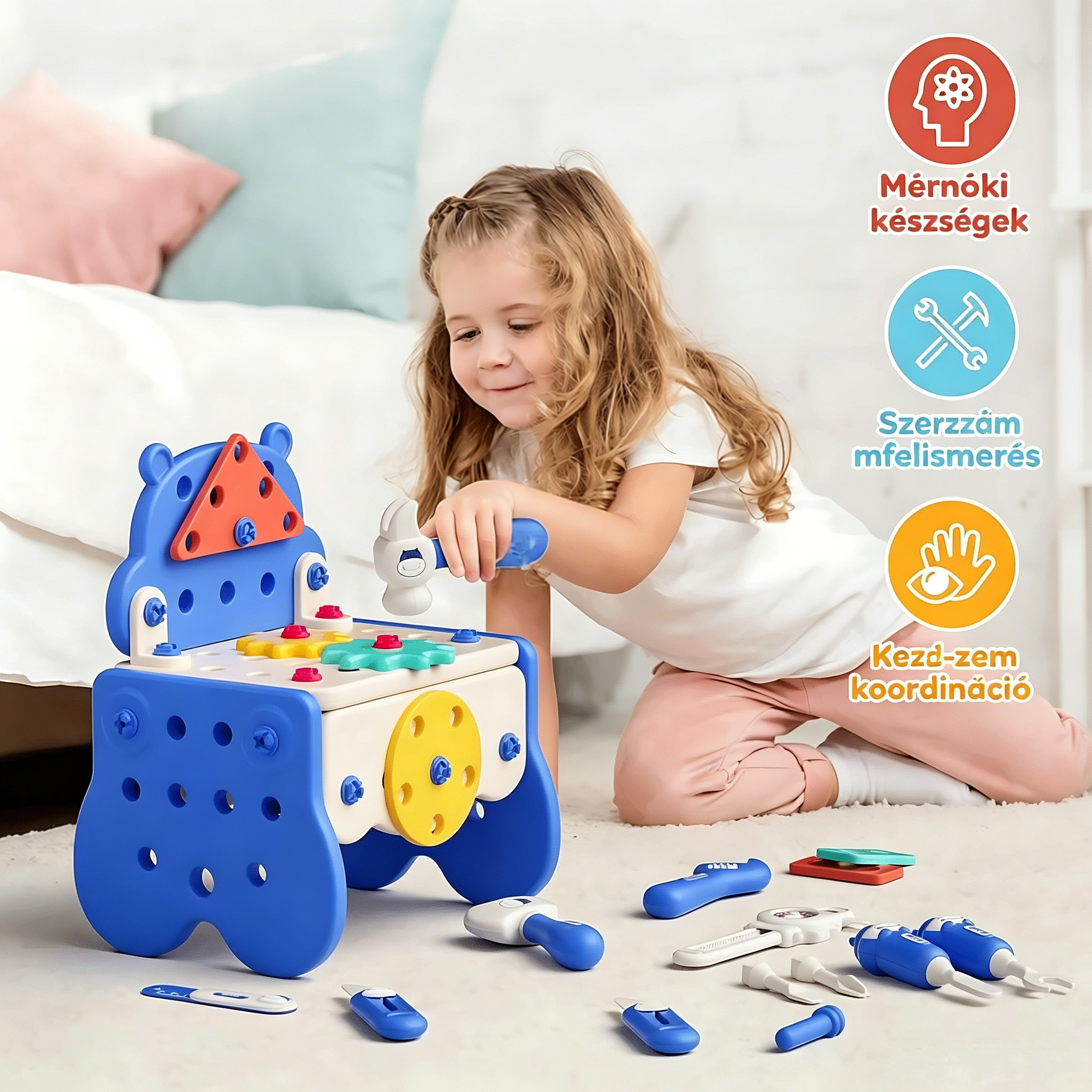 🧰✨ Kis Mester Szerszámkészlet – Játék, Tanulás és Fejlődés!