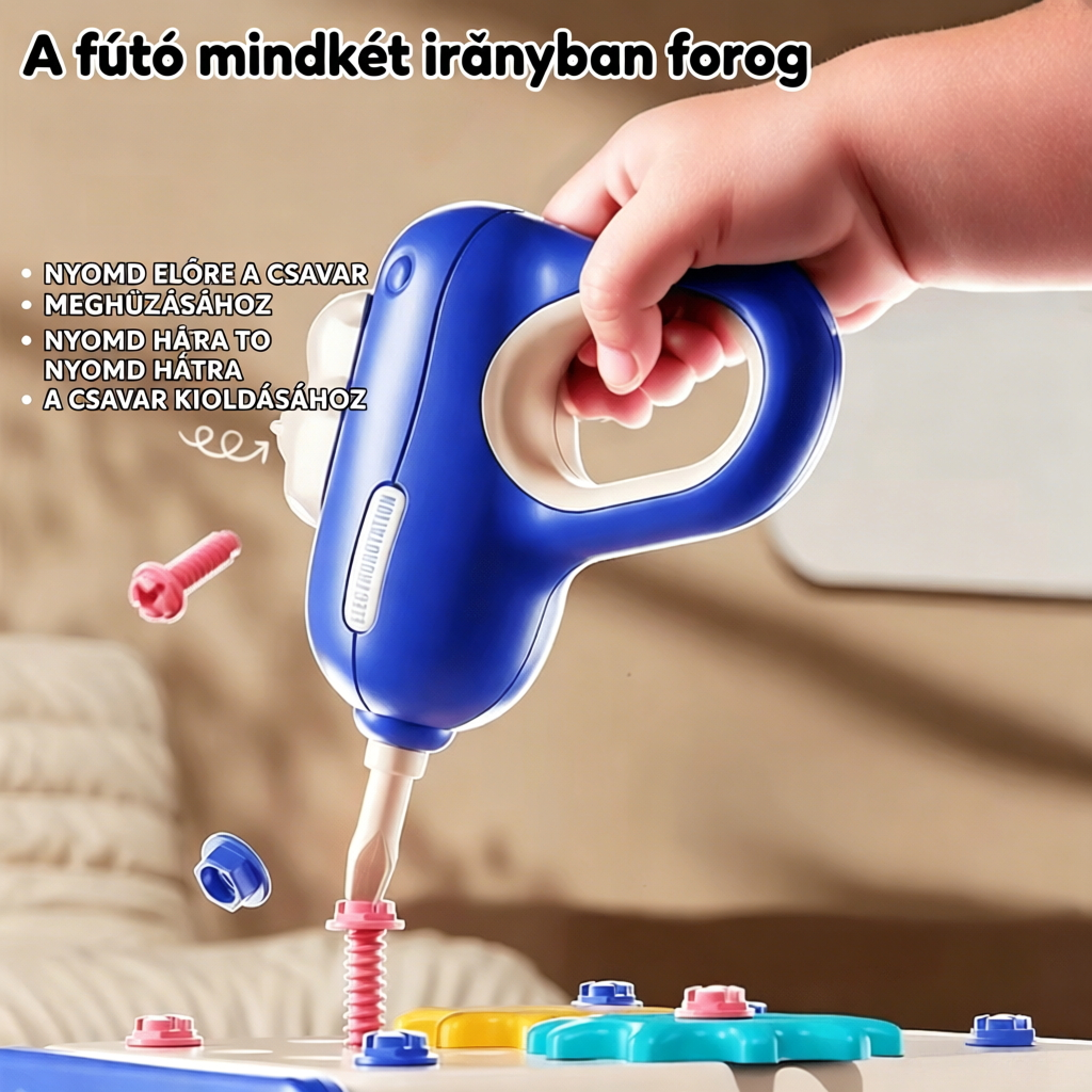 🧰✨ Kis Mester Szerszámkészlet – Játék, Tanulás és Fejlődés!