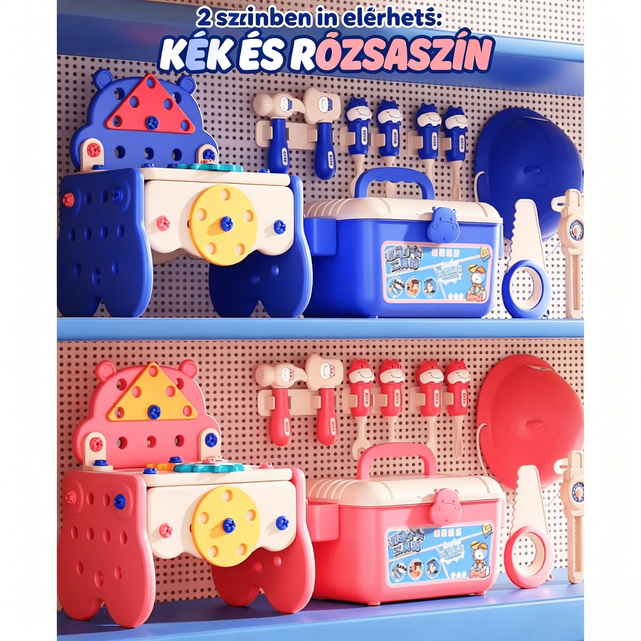 🧰✨ Kis Mester Szerszámkészlet – Játék, Tanulás és Fejlődés!