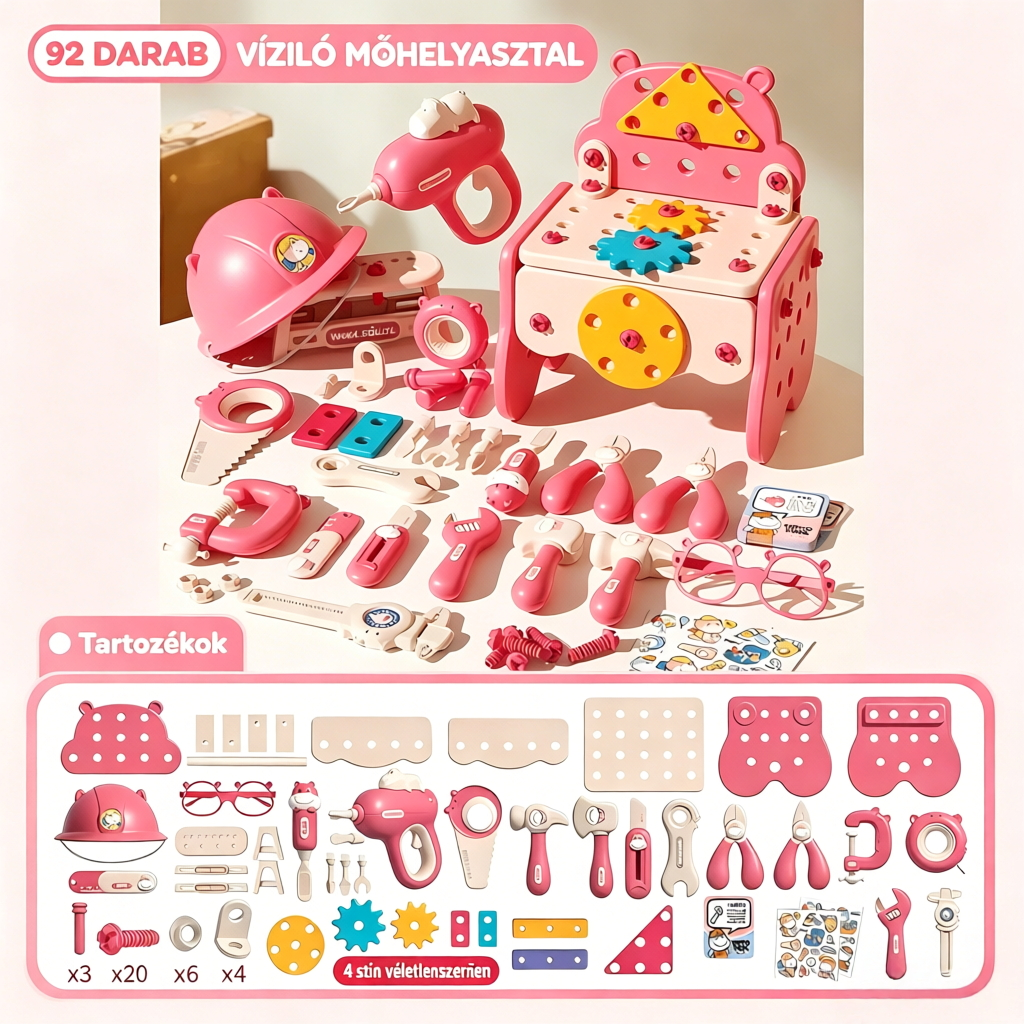 🧰✨ Kis Mester Szerszámkészlet – Játék, Tanulás és Fejlődés!
