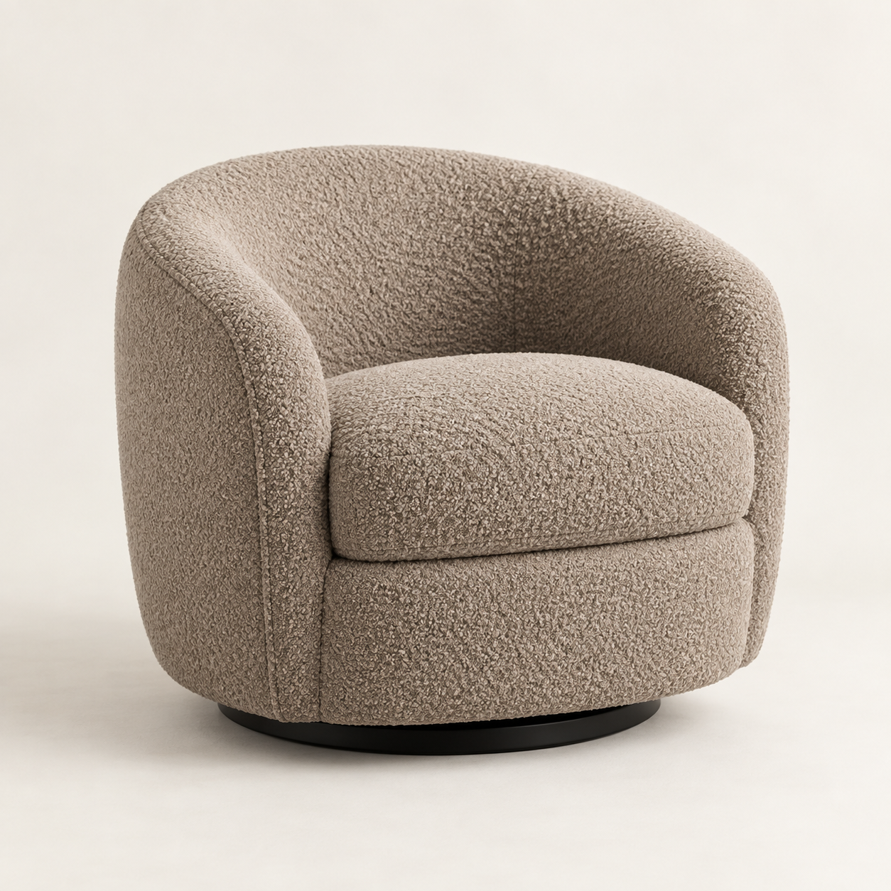 Luma Bouclé 360° Swivel Chair