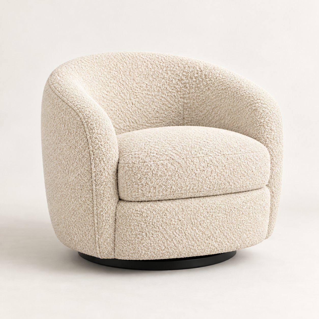 Luma Bouclé 360° Swivel Chair
