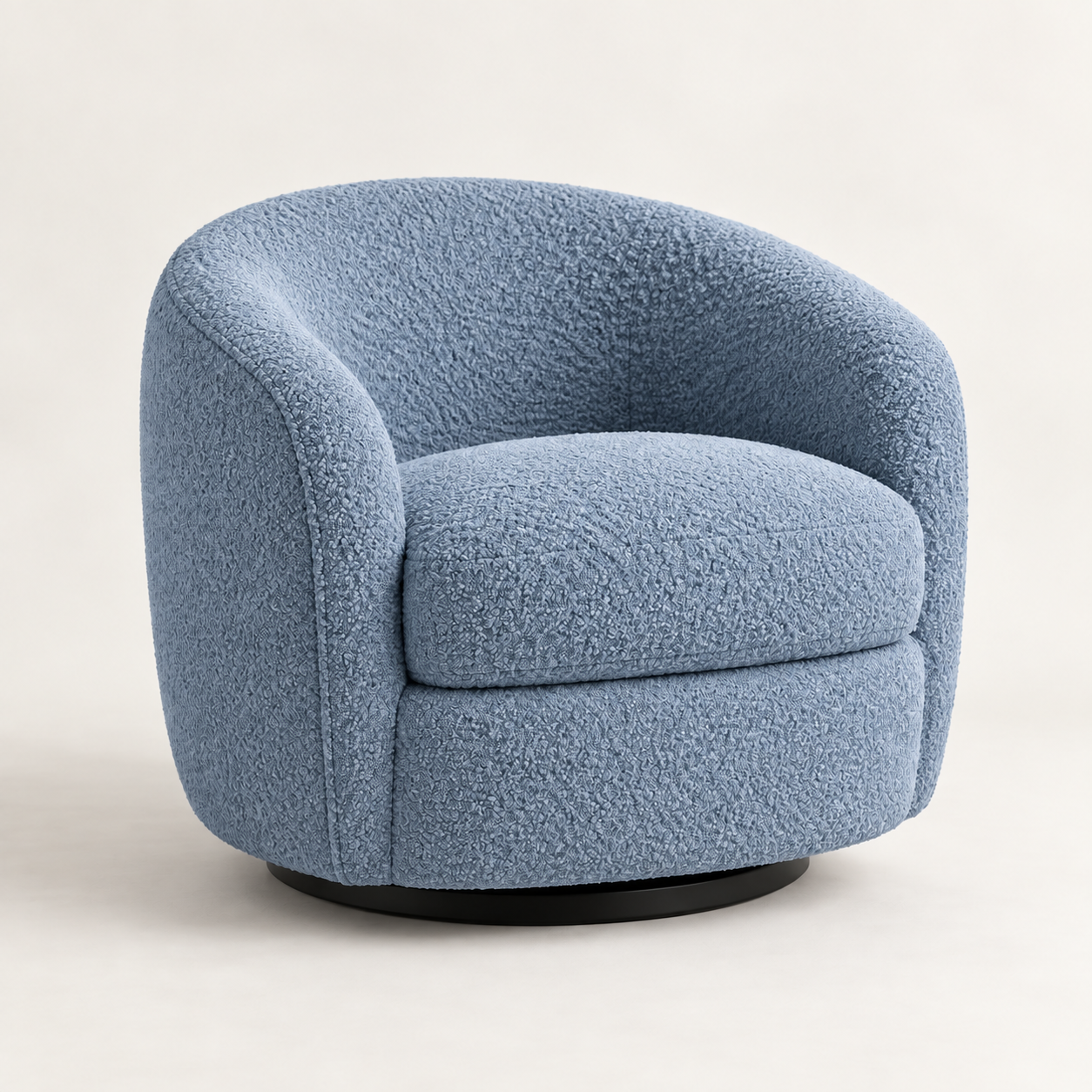 Luma Bouclé 360° Swivel Chair