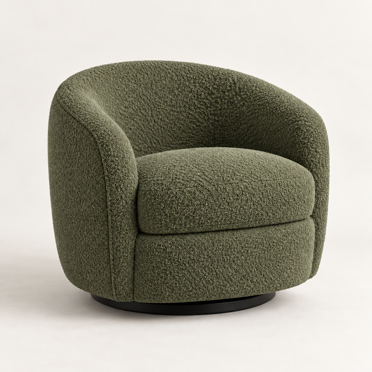Luma Bouclé 360° Swivel Chair