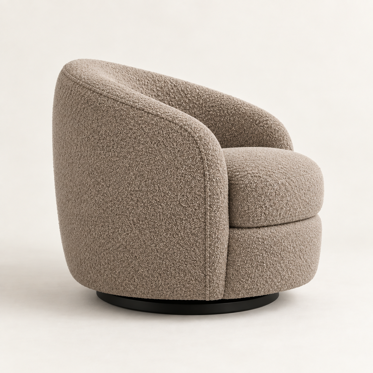 Luma Bouclé 360° Swivel Chair