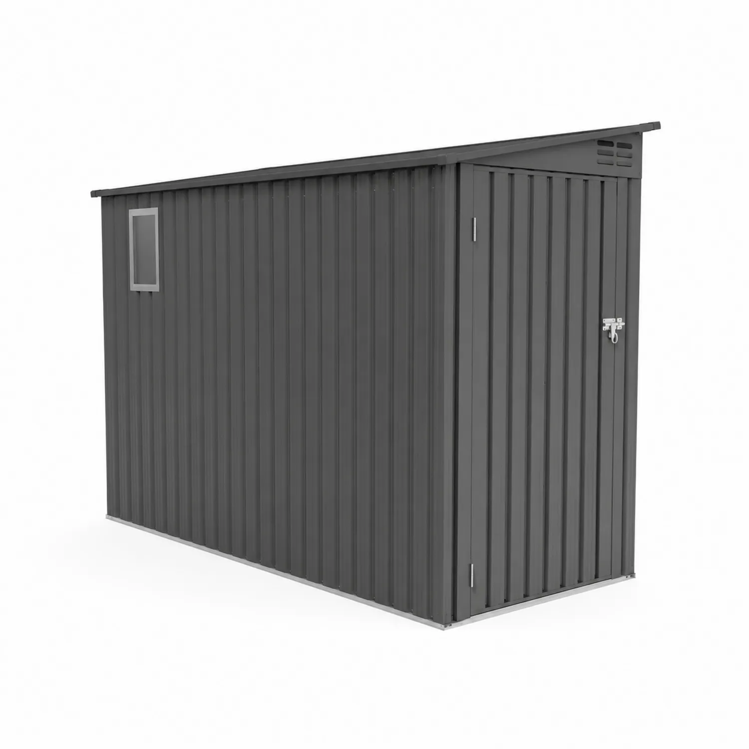 Gerätehaus aus Stahl in Anthrazit 300x130x210cm