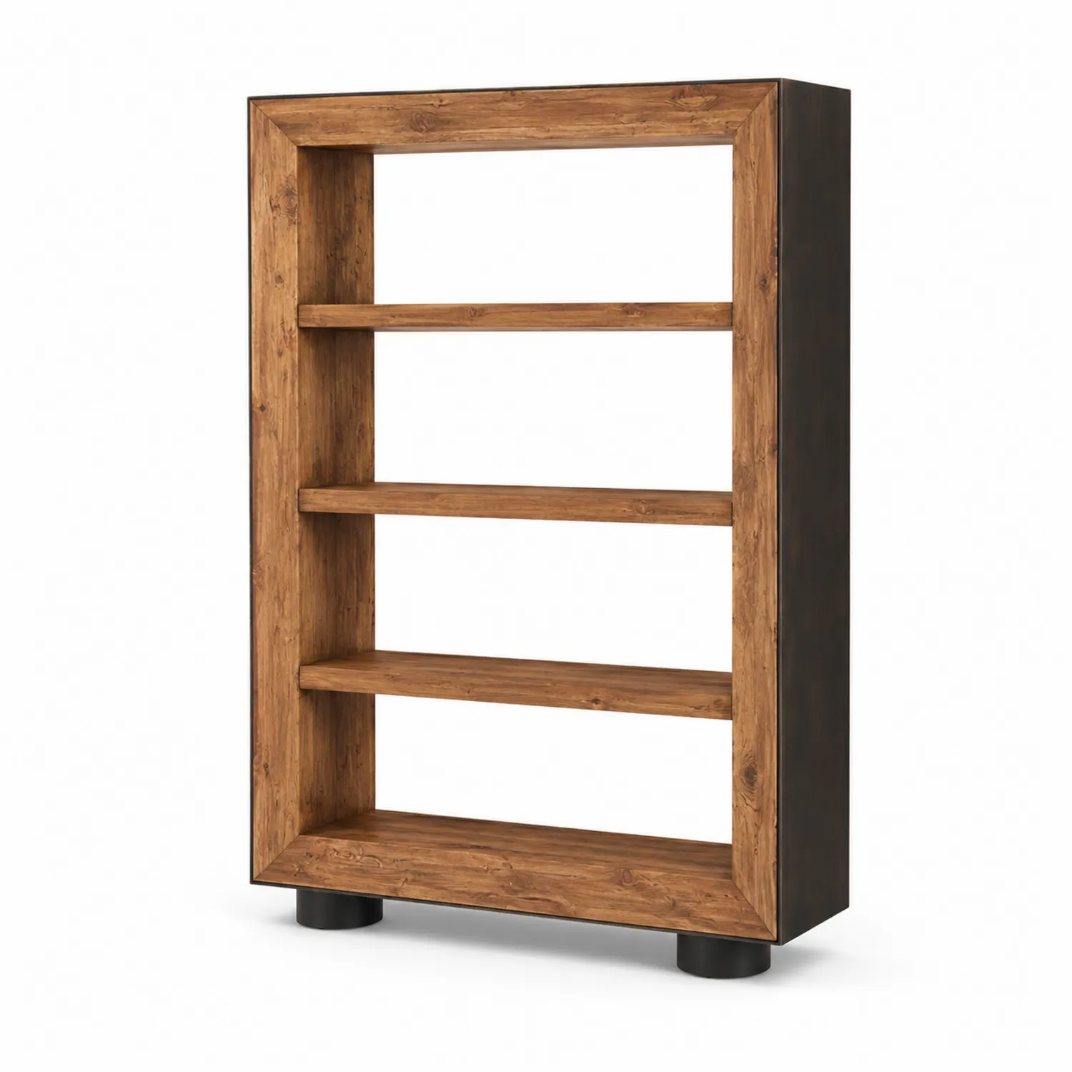 Bücherregal Eiche Massivholz Stahl 180x120x30cm
