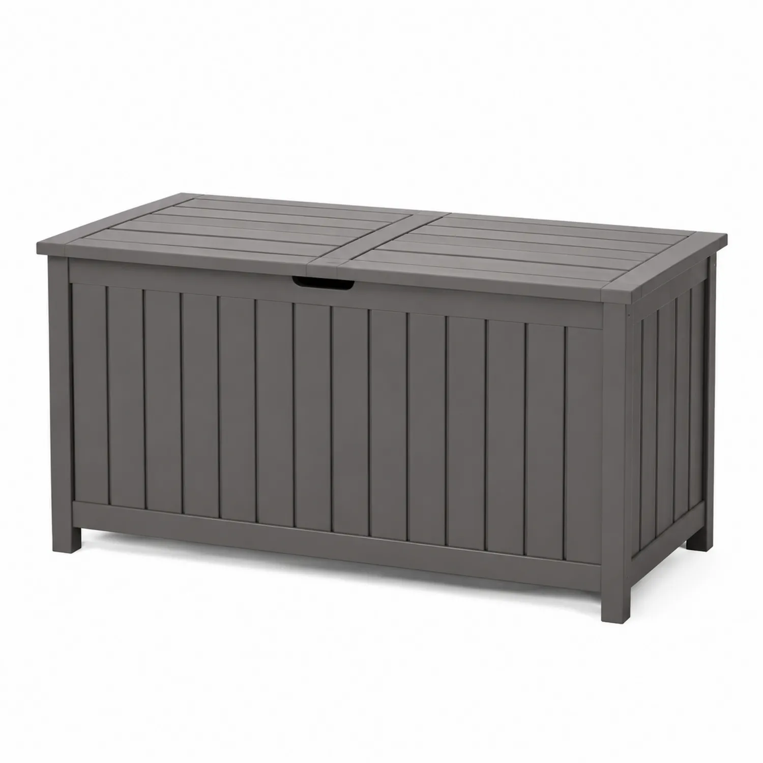 Grau Aufbewahrungsbox Kunststoff 120x55x60 cm