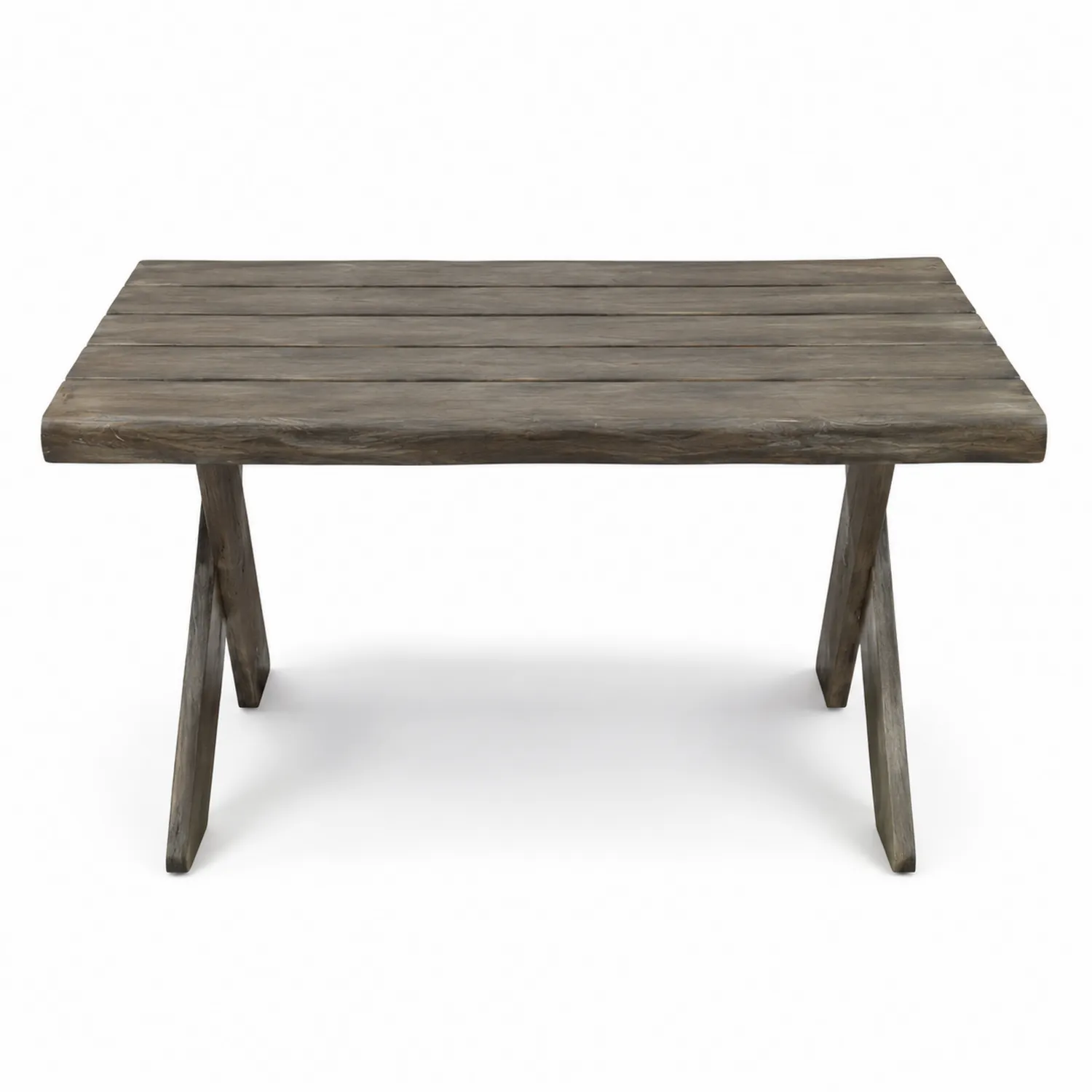 Rechteckiger Tisch Teakholz Dunkelbraun 120x60x45 cm