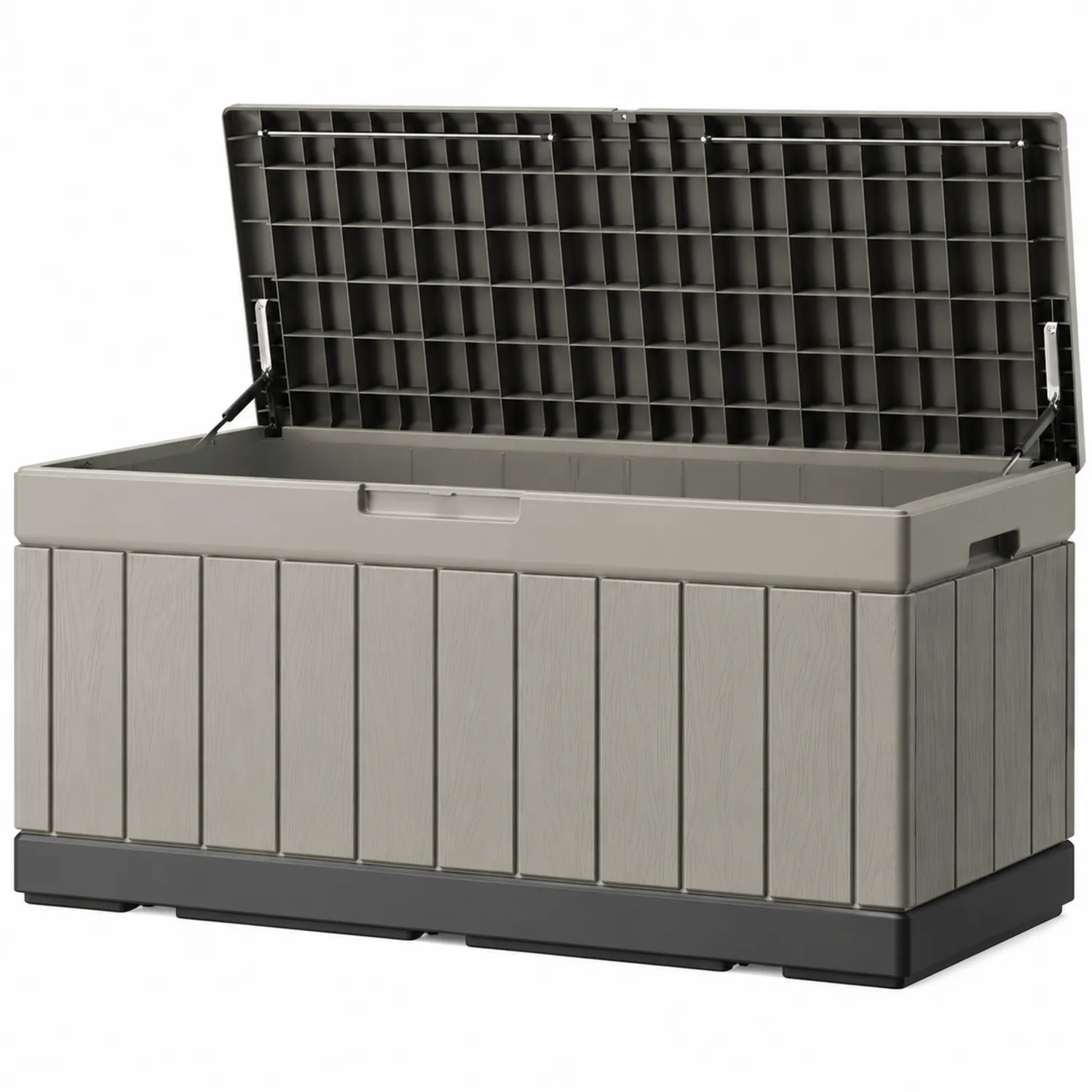 Kunststoff-Aufbewahrungsbox Polypropylen Grau 117cm x 45cm x 57cm