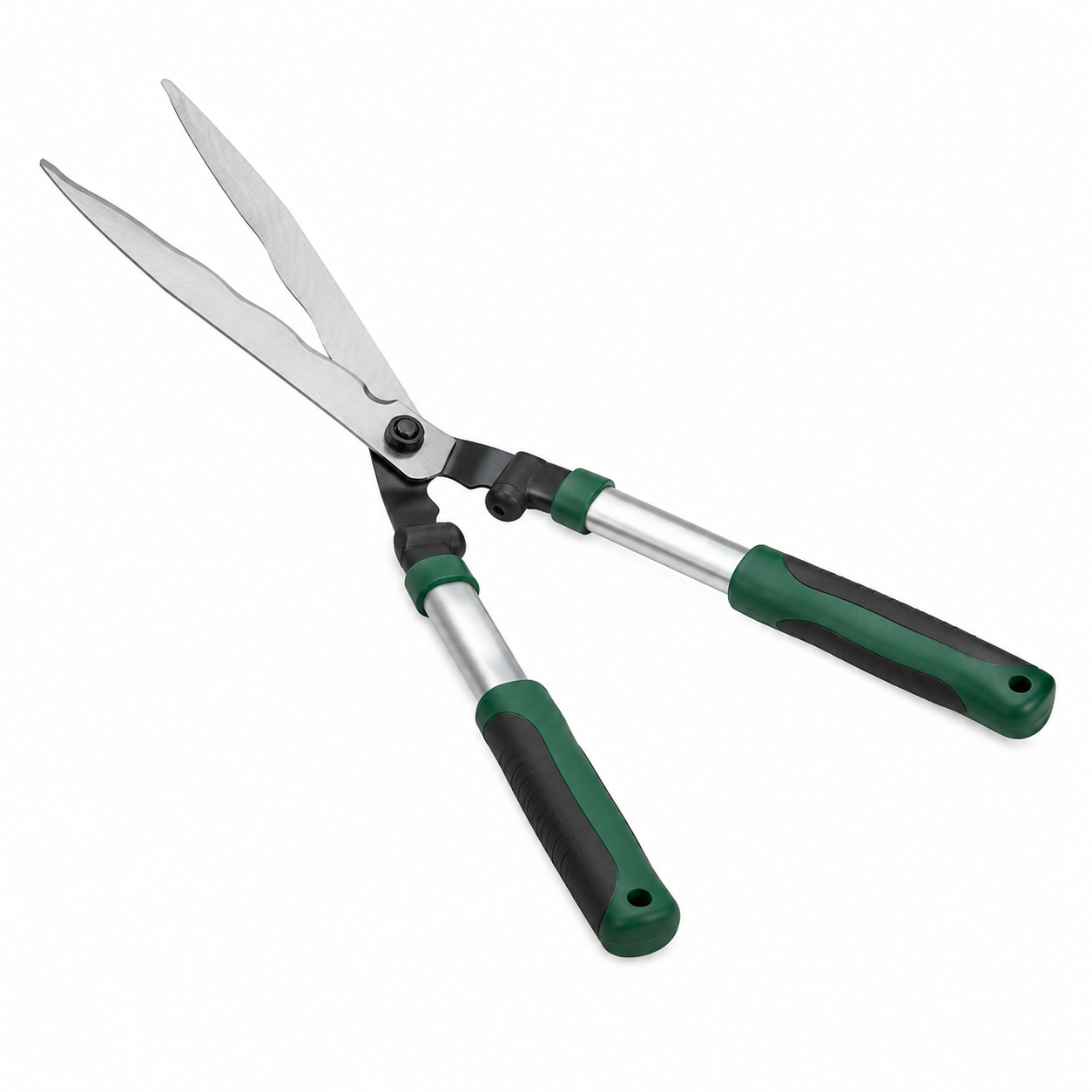 Ergonomische Heckenschere mit Wellenschliff für Gartenpflege