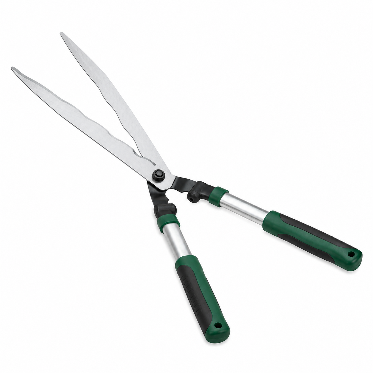 Ergonomische Heckenschere mit Wellenschliff für Gartenpflege