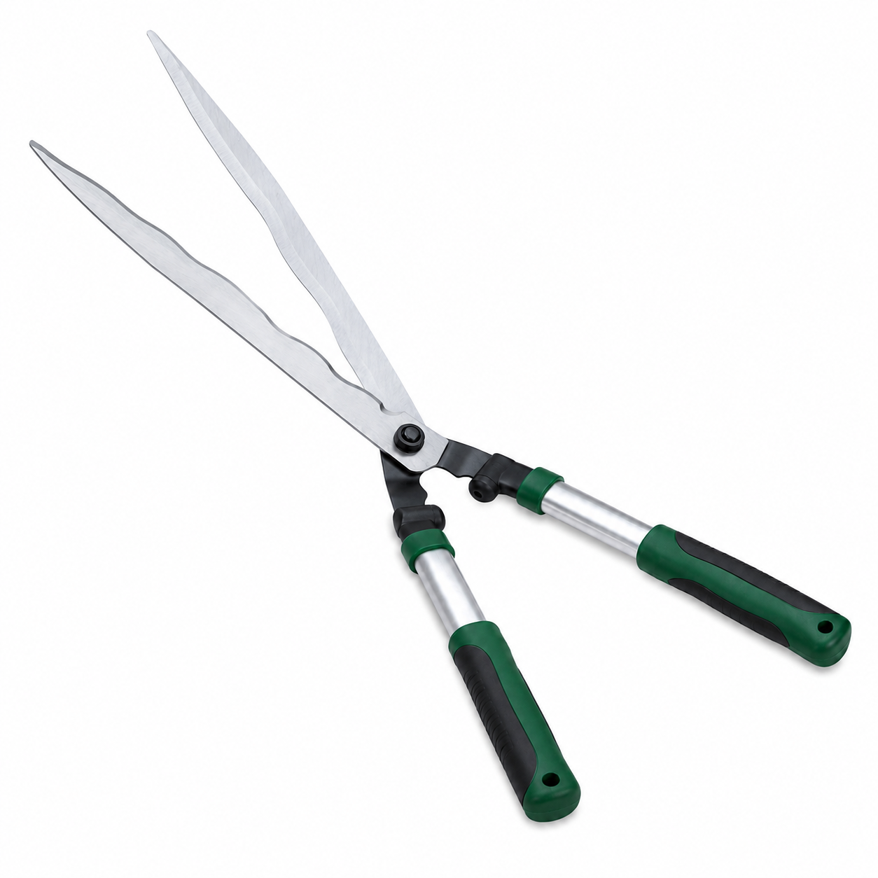 Ergonomische Heckenschere mit Wellenschliff für Gartenpflege