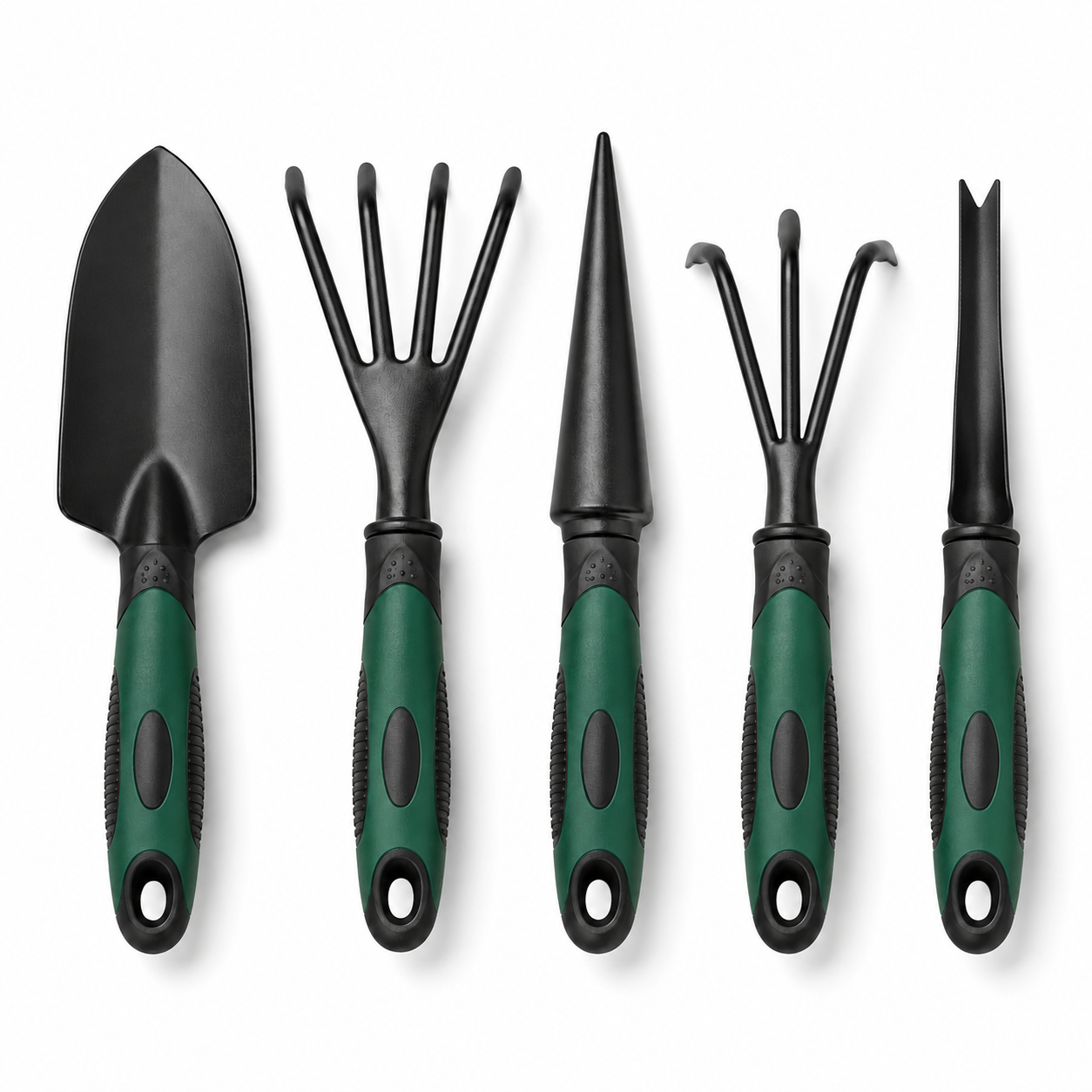 Handwerkzeug Set für Gartenarbeit mit Kelle Harke und Pflanzer