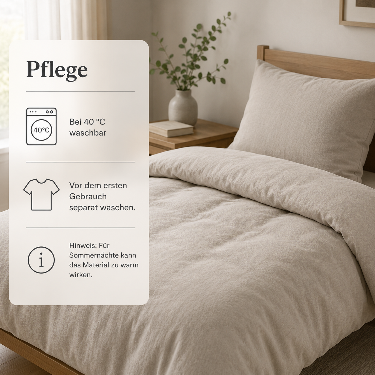 Flanell Bettwäsche Set weich angeraut für kalte Nächte
