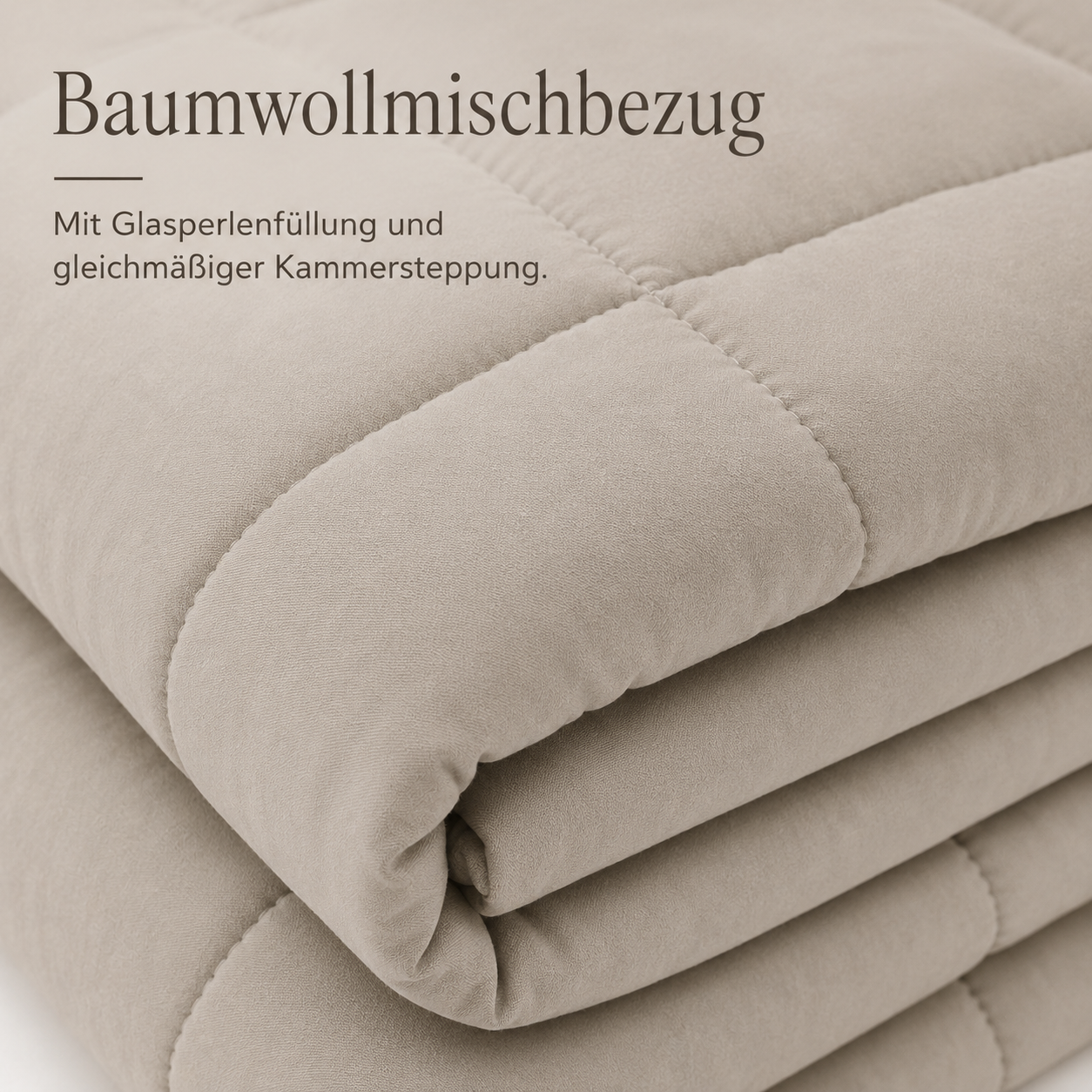Gewichtsdecke mit schlichtem Bezug für ruhige Abendroutinen