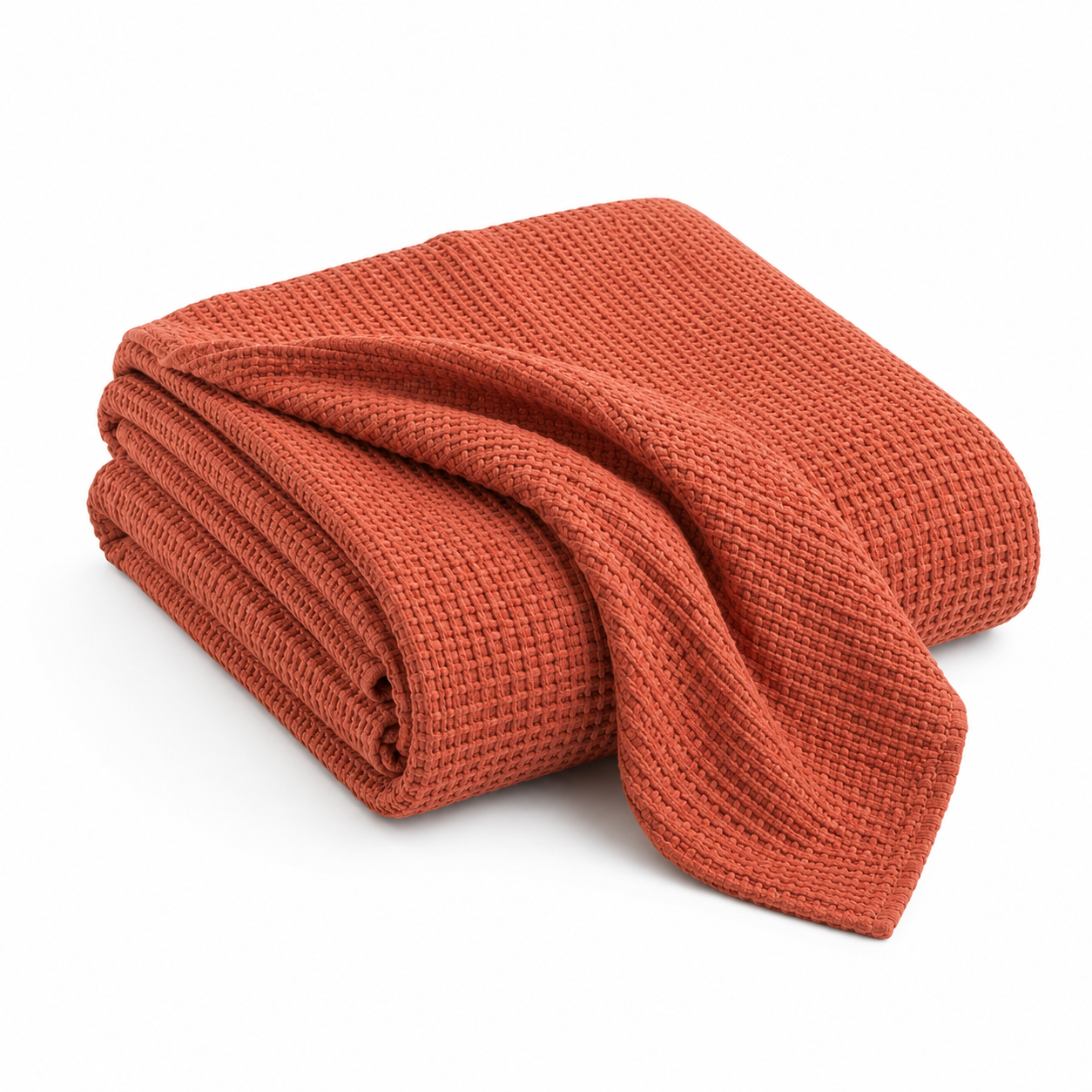 Waffel Tagesdecke aus Baumwollmix für Bett und Sofa