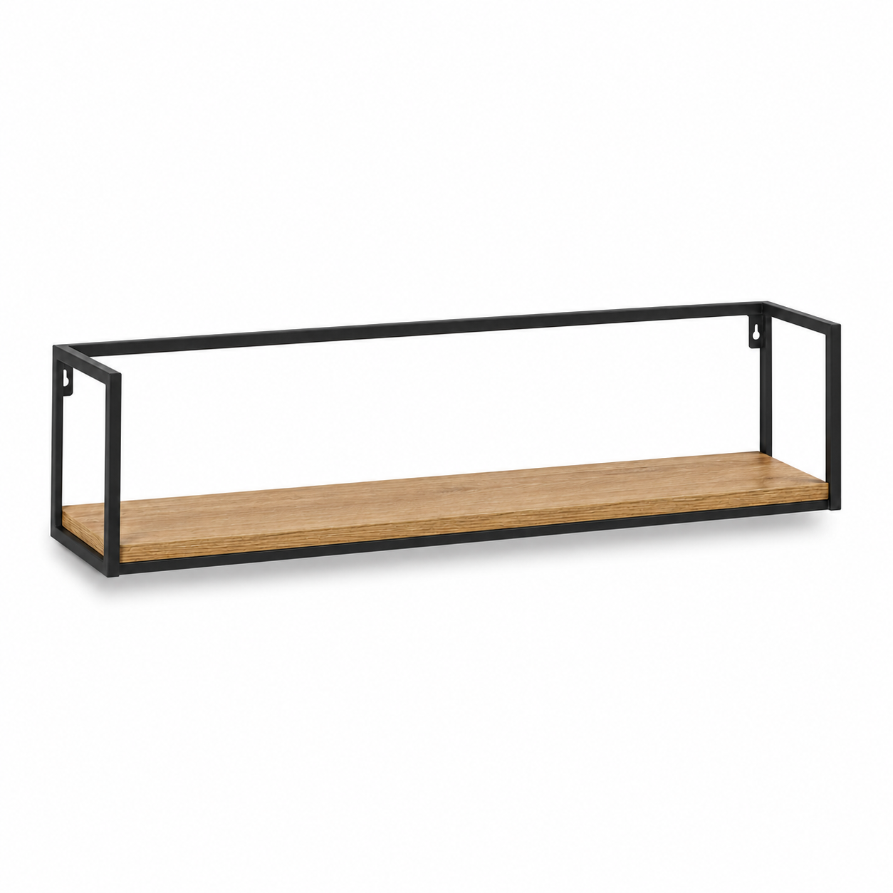 Wandregal mit Metallrahmen und Holzoptik für Küche und Wohnraum