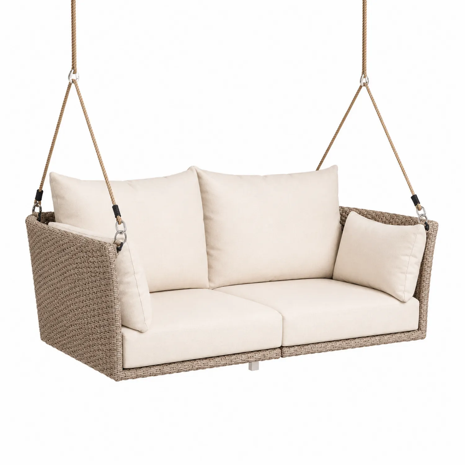 Rattan Hängesofa Beige