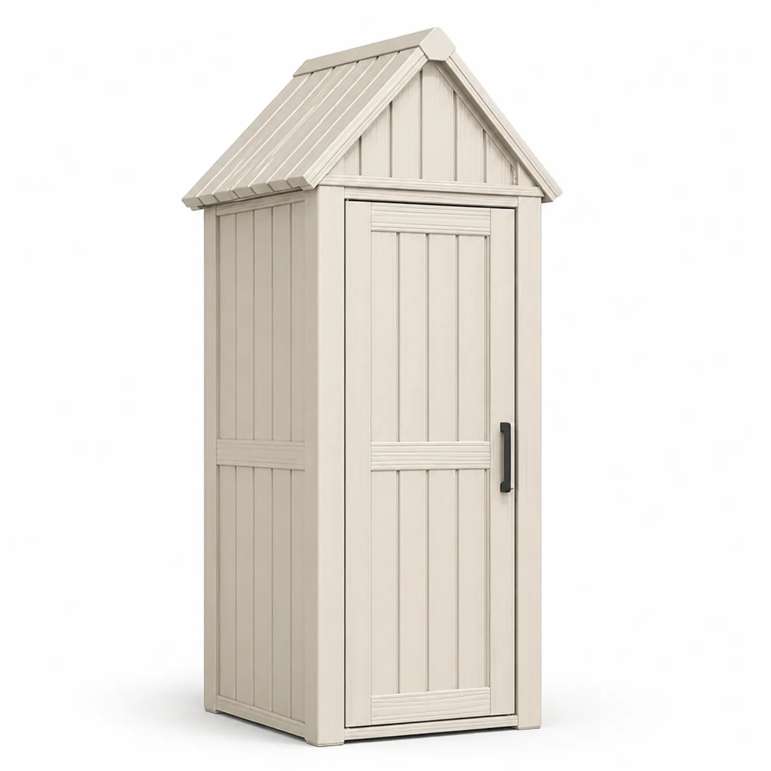 Kunststoff Aufbewahrungsschrank Beige für Außenbereich