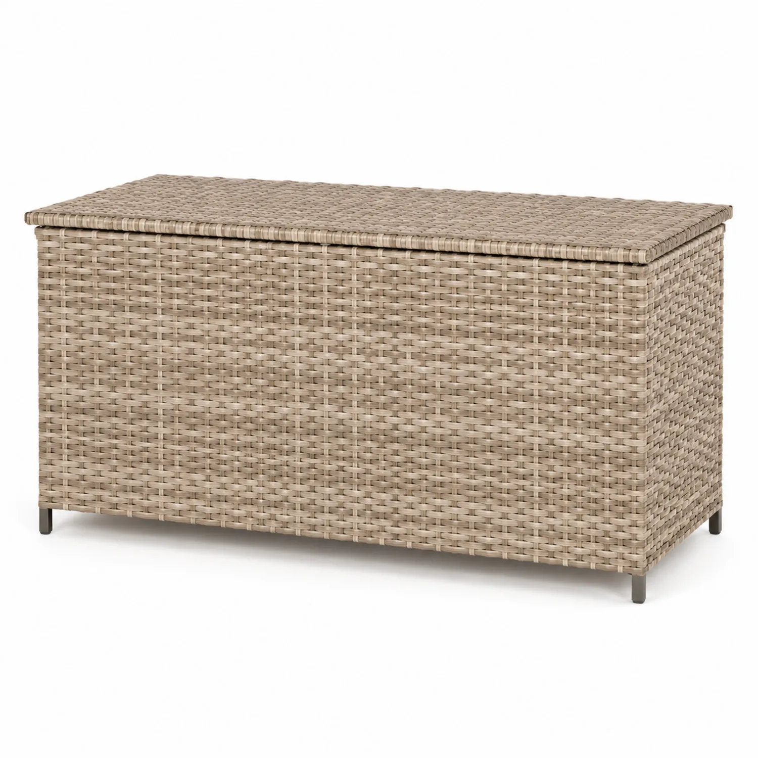 Rattan Aufbewahrungsbox Beige 120x50x60 cm