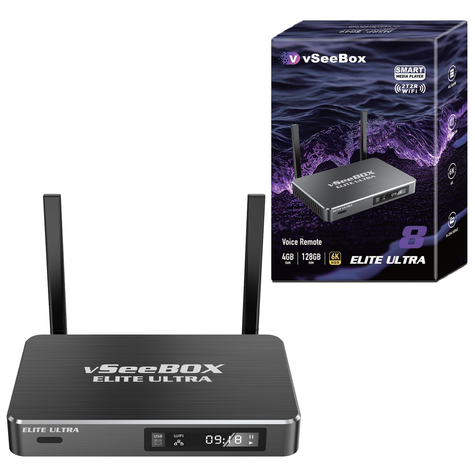 vSeeBox Elite Ultra - 4GB + 128GB: Easy setup, HD picture quality with no freezing.