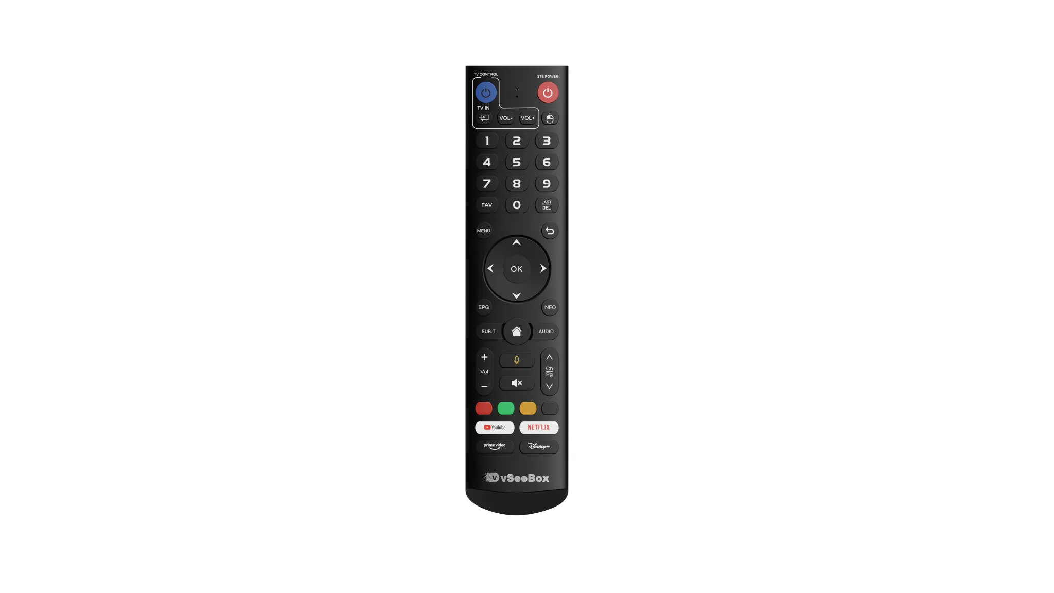 vSeebox V5/V3 Pro Bluetooth Voice Backlight Remote Control