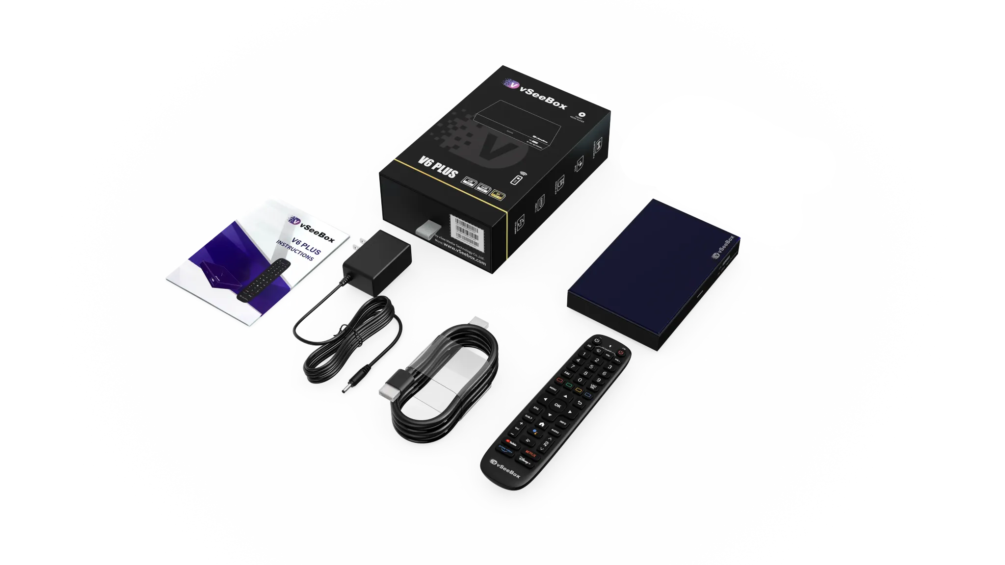 vSeeBox V6 Plus - Ultimate 8K HDR Android 14 Smart Streaming Media Player