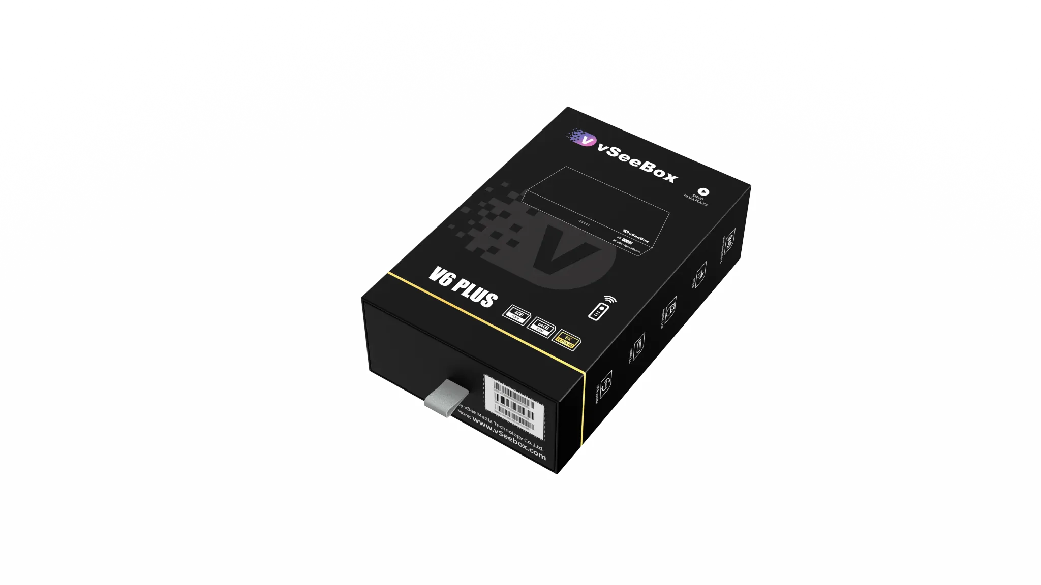 vSeeBox V6 Plus - Ultimate 8K HDR Android 14 Smart Streaming Media Player