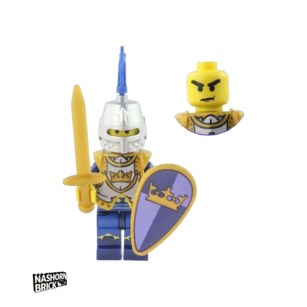 Classic Blue Crown Knight Exklusive Minifigur