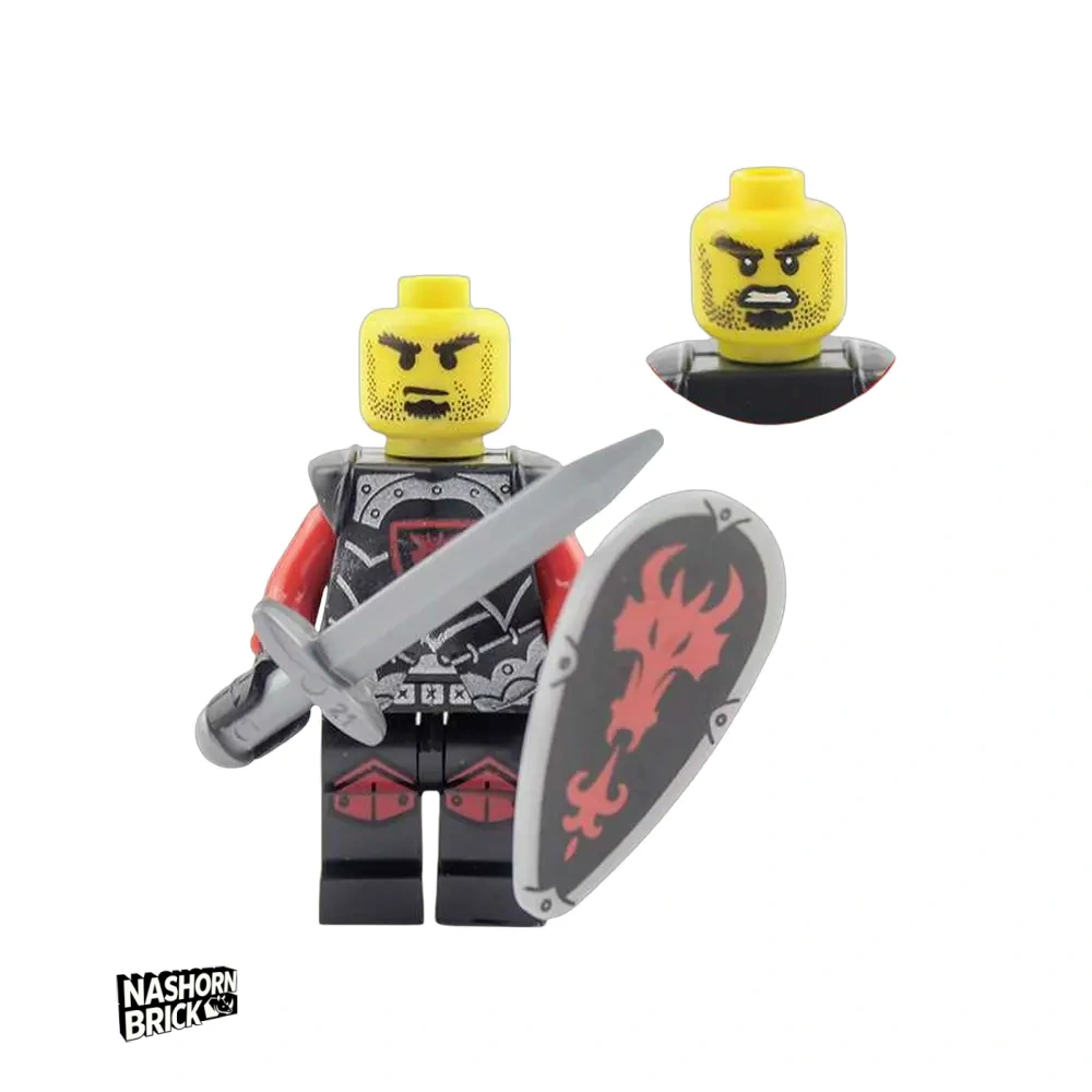 Classic Red Dragon Knight Limitierte Minifigur