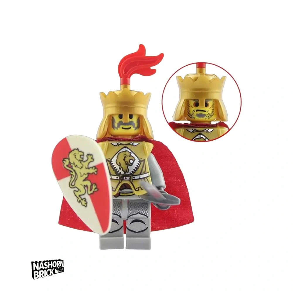 Classic Red Lion Knight Minifigur #8
