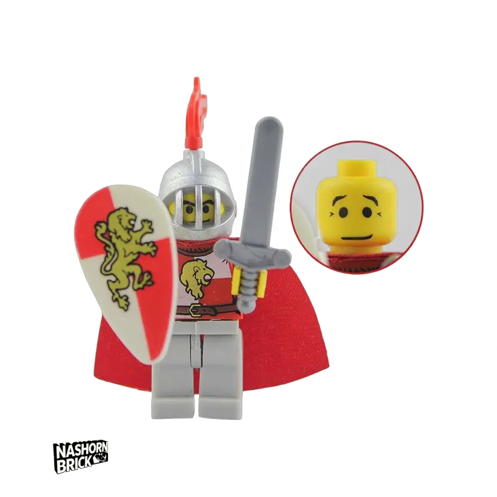 Classic Red Lion Knight Minifigur #7