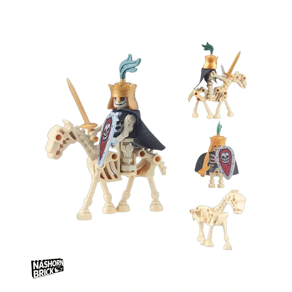 Classic Skeleton Knight Custom-Minifigur