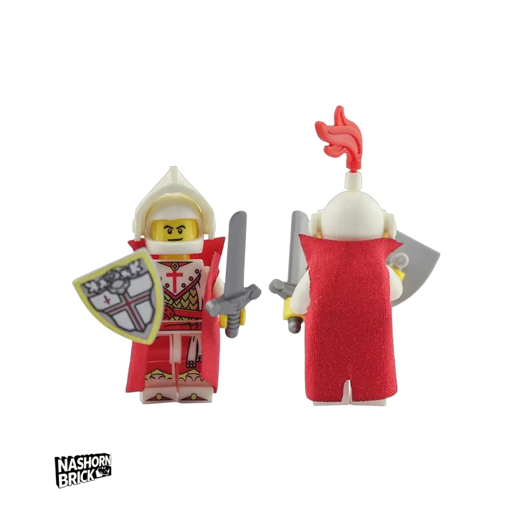 Classic Red Cross Knight Custom-Minifigur