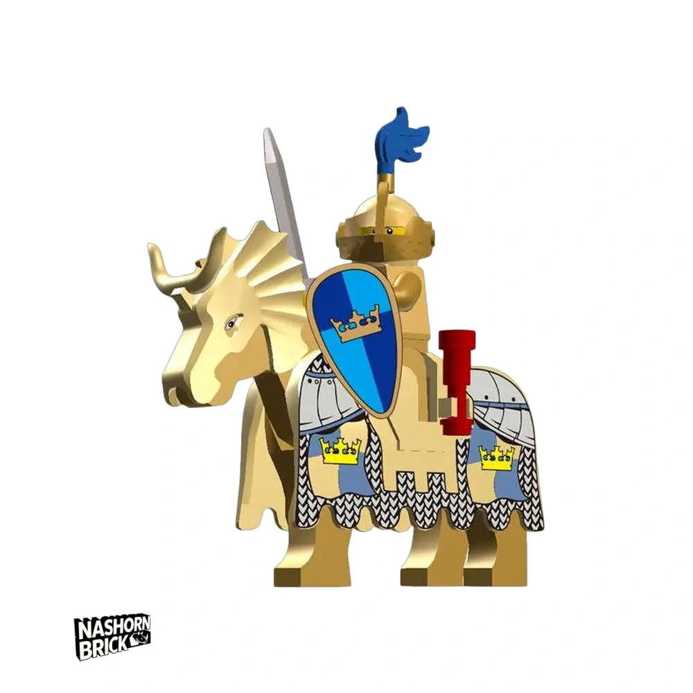 Classic Sword and Shield Knight With War Horse Minifigur #19