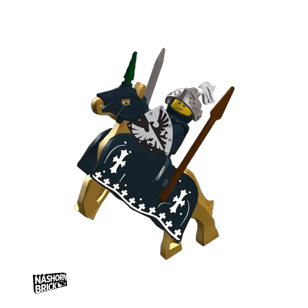 Classic Sword and Shield Knight With War Horse Minifigur #11