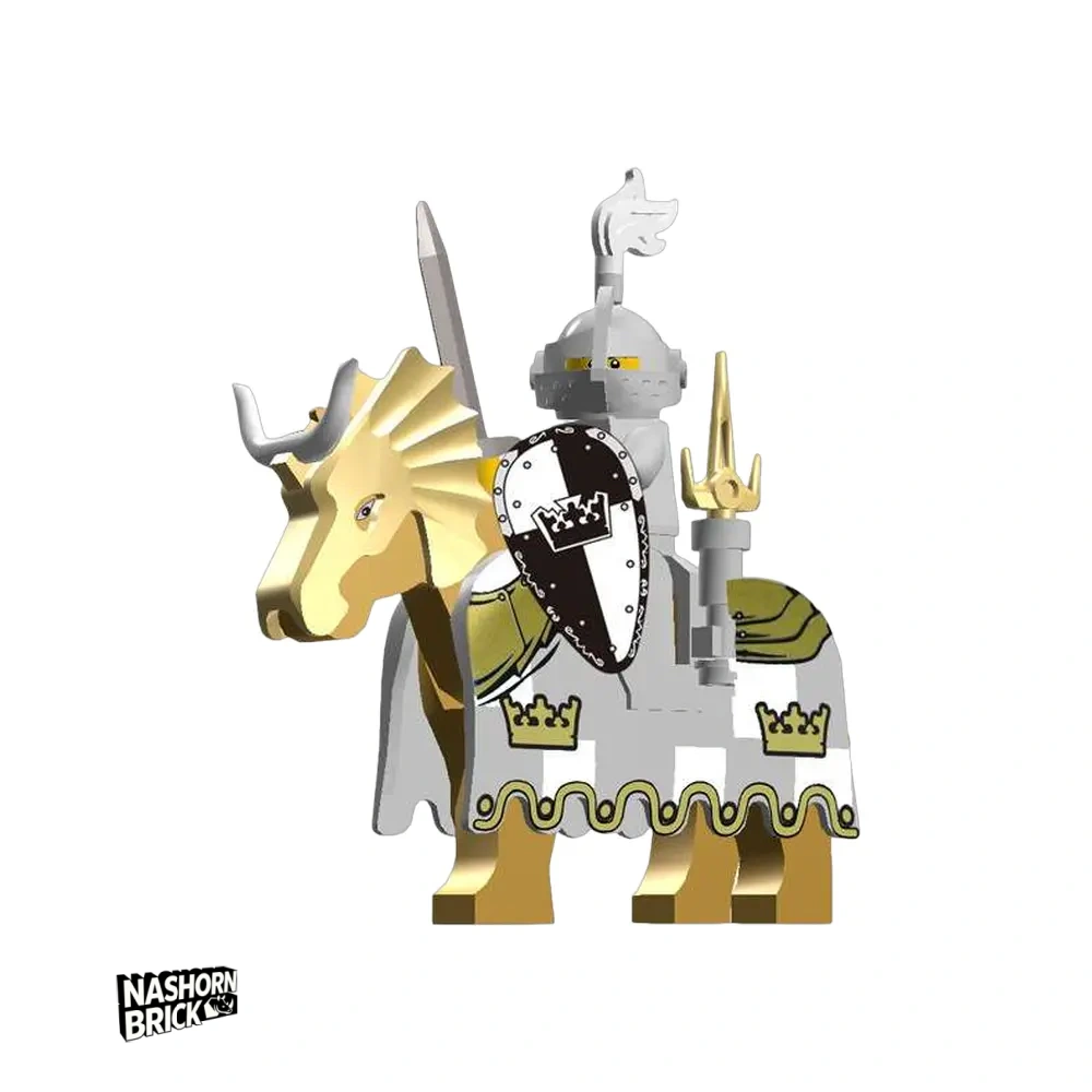 Classic Sword and Shield Knight With War Horse Neue Minifigur Arrival
