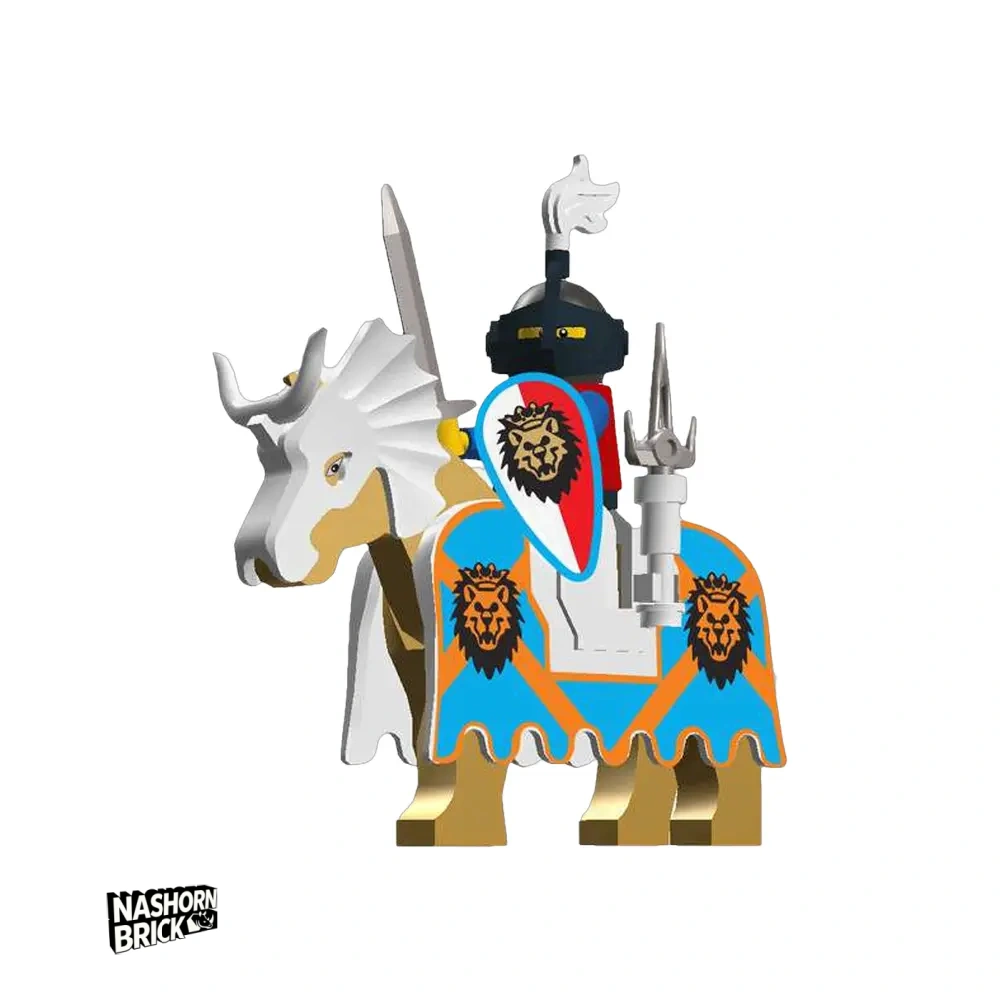 Classic Sword and Shield Knight With War Horse Minifigur #16