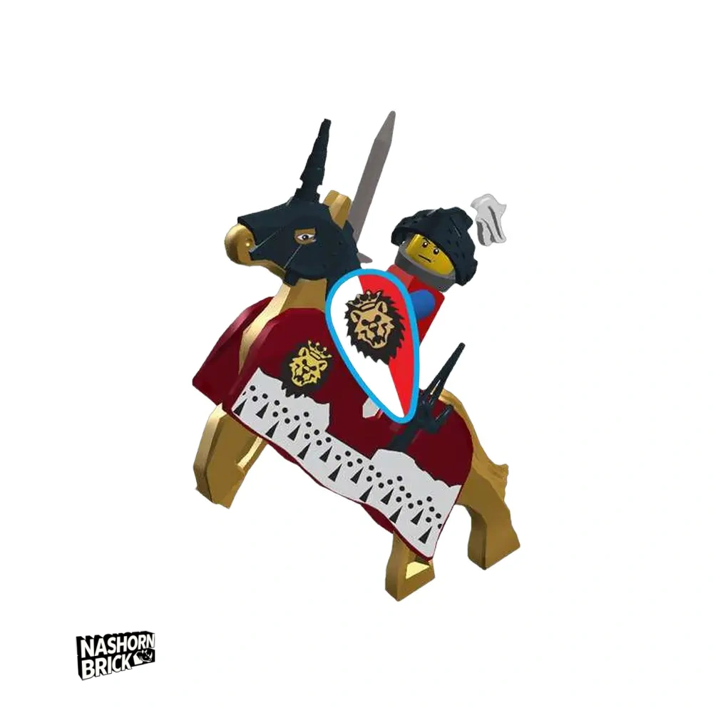 Classic Sword and Shield Knight With War Horse Minifigur #15