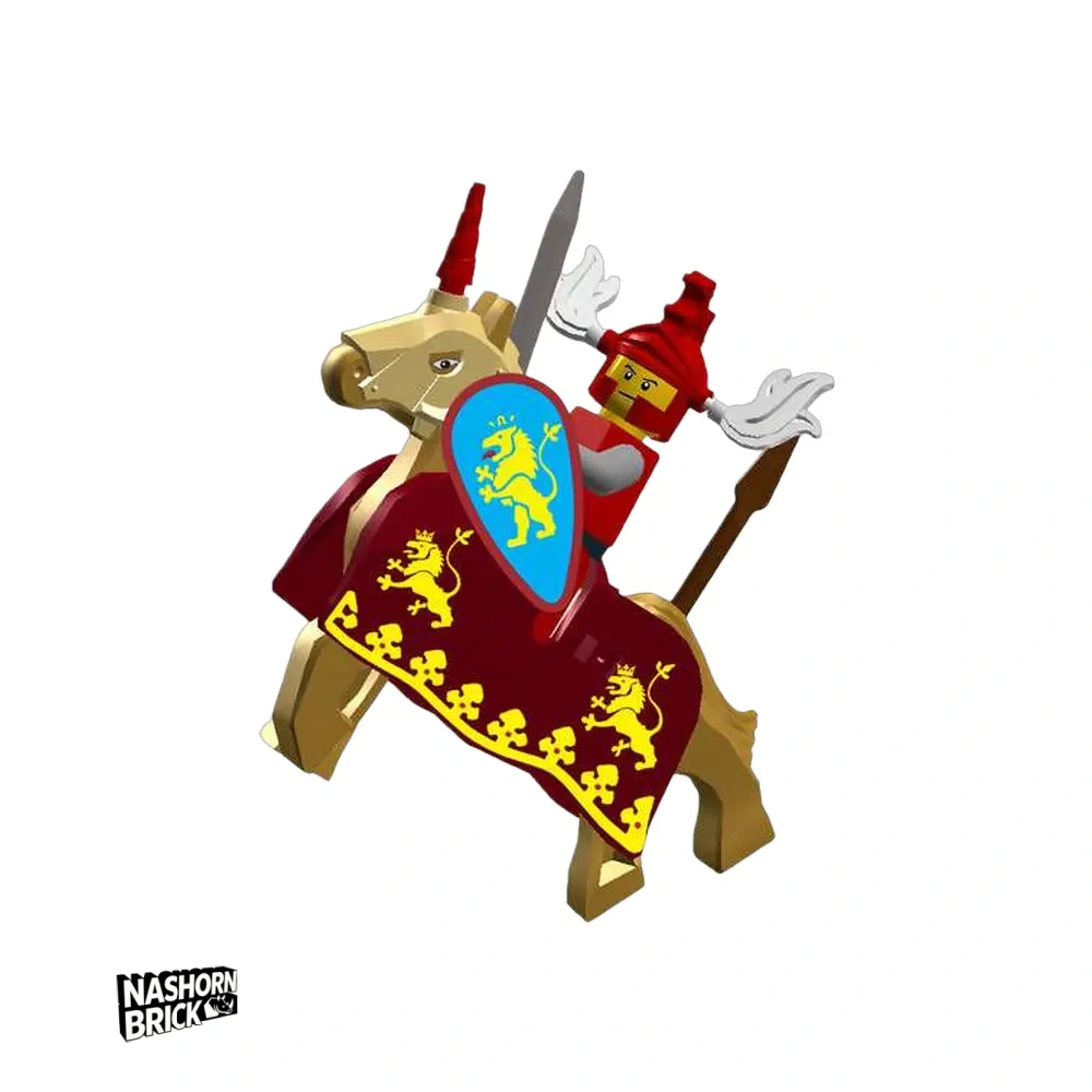 Classic Sword and Shield Knight With War Horse Minifigur #9