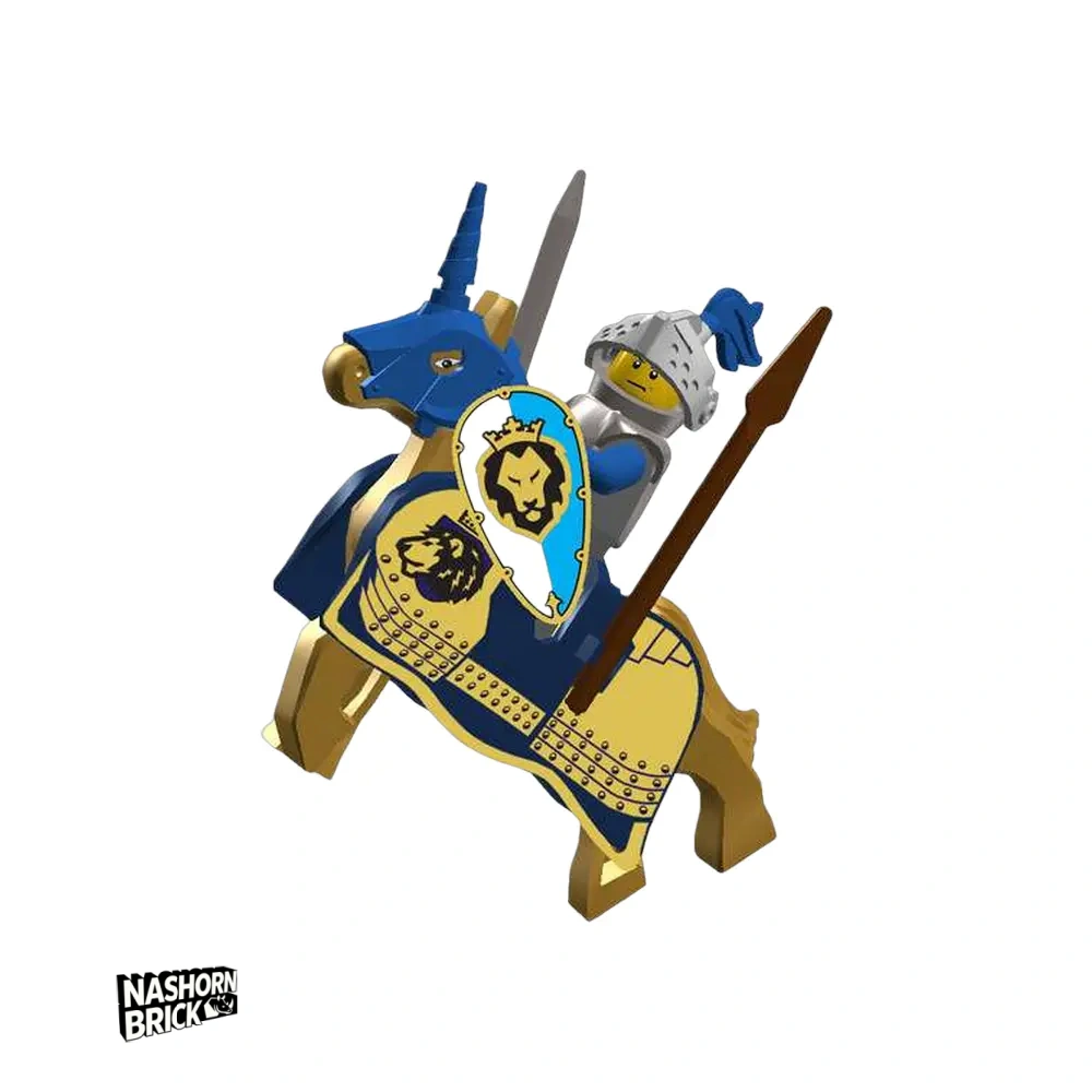 Classic Sword and Shield Knight With War Horse Minifigur #13
