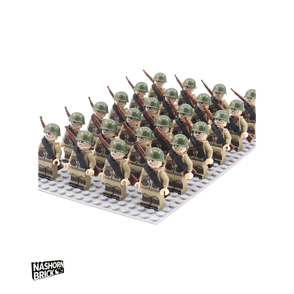 Army Soviet Soldier Square Minifigur