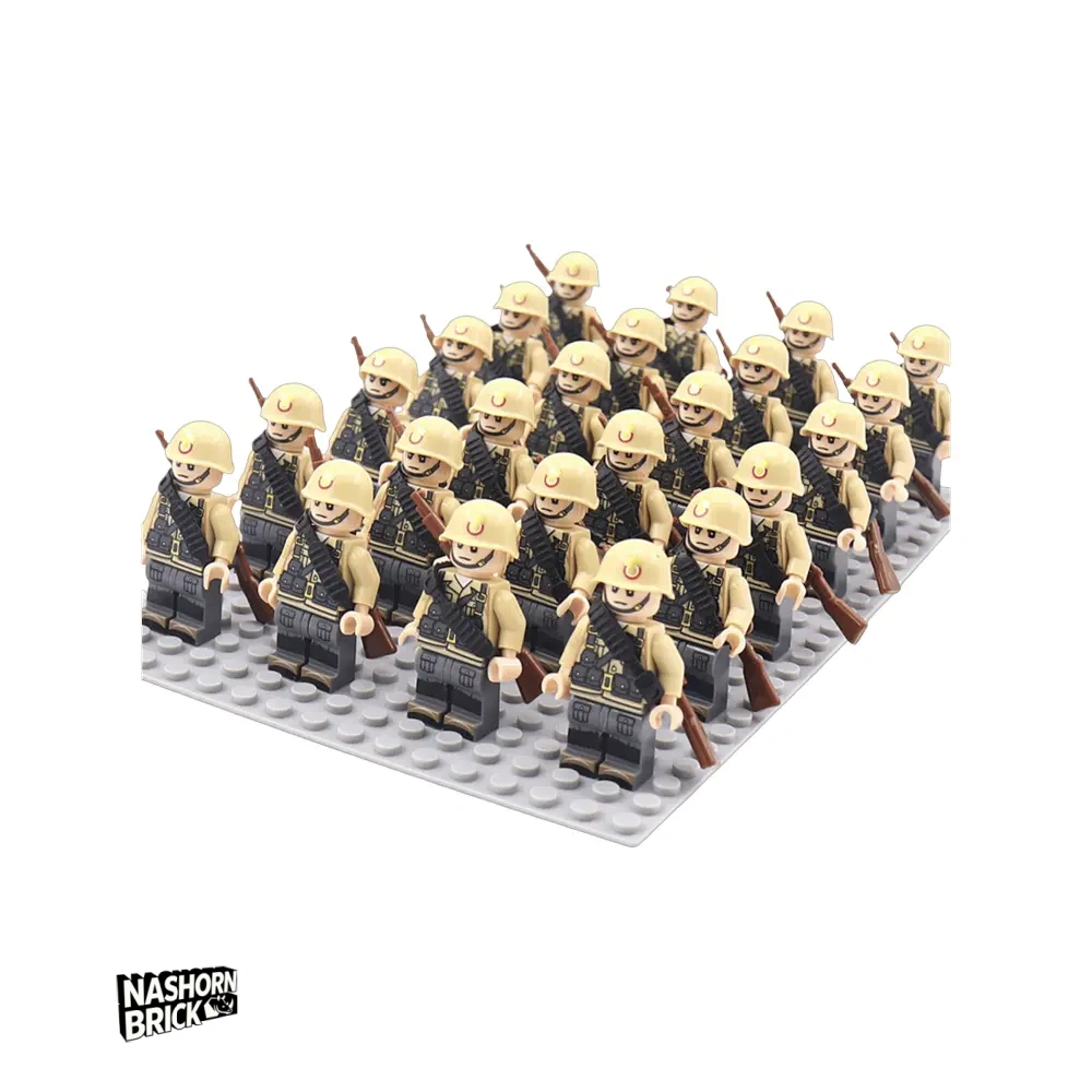 Army Italian Soldier Square Minifigur