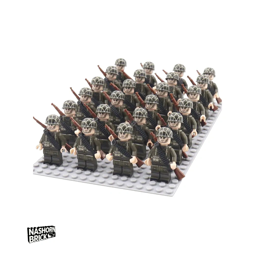 Army US Soldier Square Custom-Minifigur